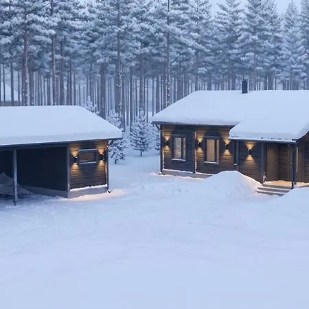 Villa Maya, Modern Log House, Pyhaetunturi, Lapland Pyhatunturi