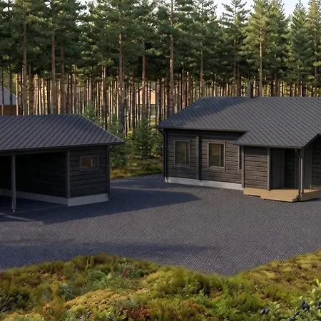 Villa Maya, Modern Log House, Pyhaetunturi, Lapland Pyhatunturi